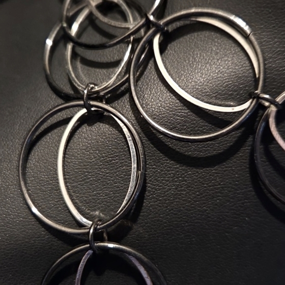 Estate Daisy Fuentes Circular Chain Necklca - Picture 3 of 5